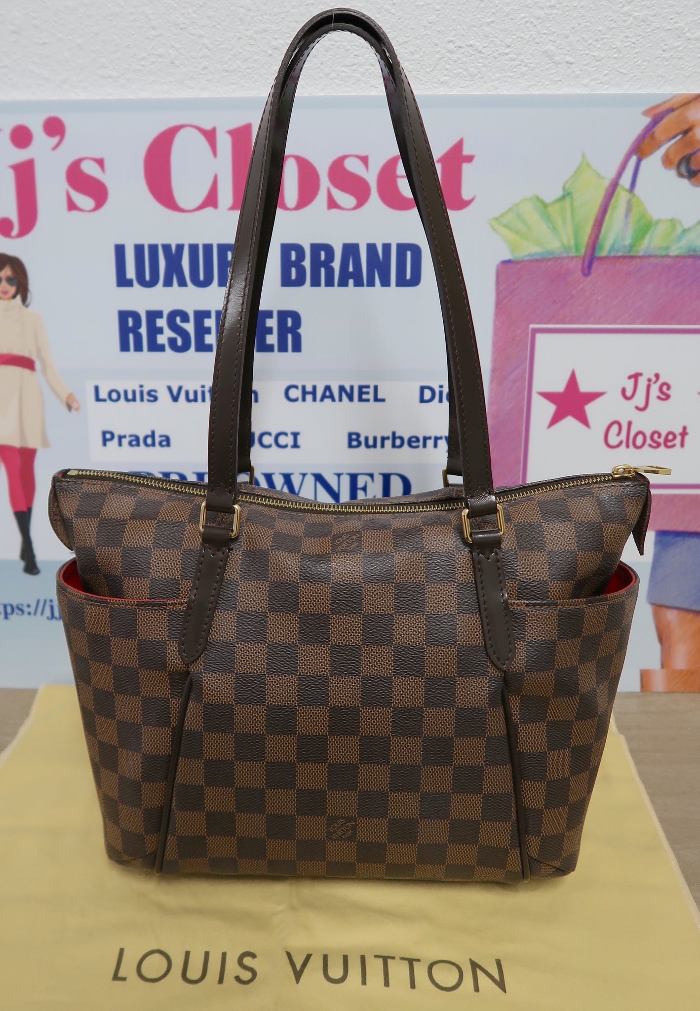 Authentic Louis Vuitton Damier Azur Totally MM Tote Bag N51262 LV Junk  H7119  eBay